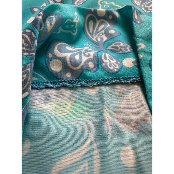 Lilly Pulitzer The Lilly Vintage Blue Maxi Dress with Butterflies SzXS/S NO BELT - Picture 9 of 13